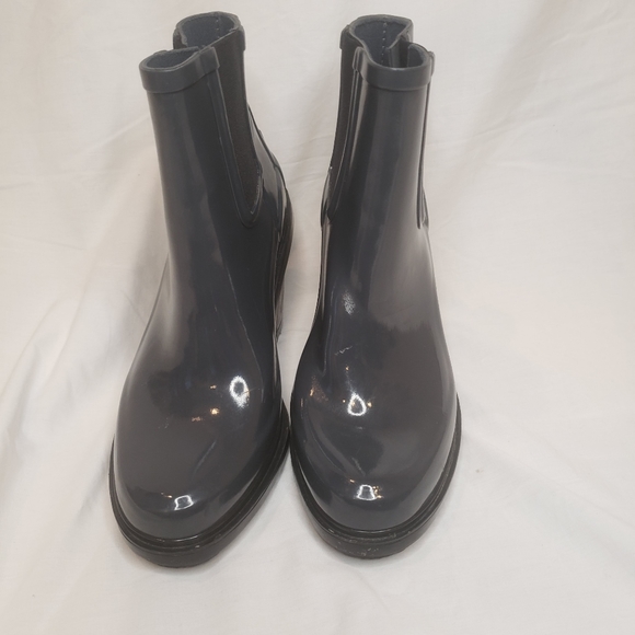 Hunter Block Heel Chelsea Boot Gray Size 7 - Picture 2 of 6